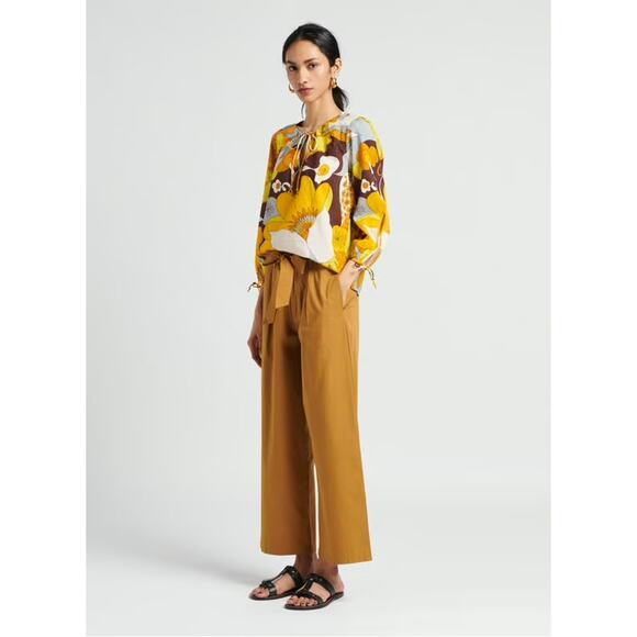 NWT Antik Batik S / 38 Bahia Blouse Top Long Sleeve Yellow *read description - Picture 1 of 16